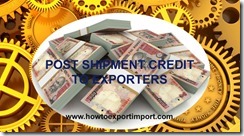 bank loans to exporters as post shipment finance