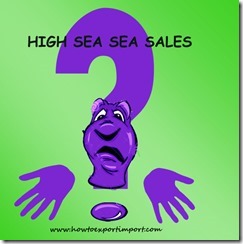 Can high sea sales possible under air shipment copy