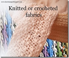 Knitted or crocheted fabrics