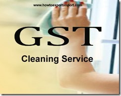GST for Cleaning Services in India