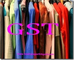 GST for knitted or crocheted clothing accessories, articles of apparels.