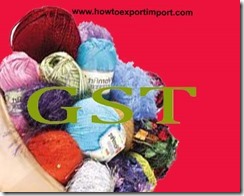 GST for manmade staple fibres in India
