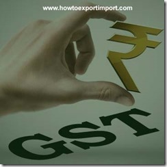 GST on sale or purchase of Services of goods transport agency