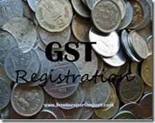 GST registration mechanism in India