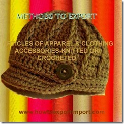 61 ARTICLES OF APPAREL  CLOTHING ACCESSORIES-KNITTED OR CROCHETED