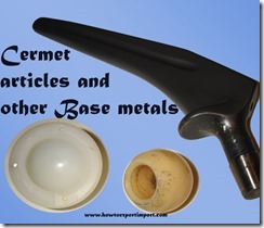 Cermet articles and other Base metals