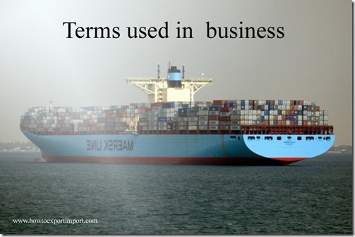 Terms used in  business such as Clearance,Clearing , Clicklexia,Close-end credit,Closing Statement etc