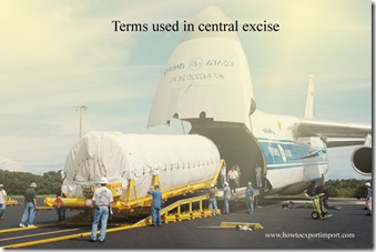Terms used in central excise such as Ferry Boat,Forecasting,Federal Fiscal Year,Federal Register etc