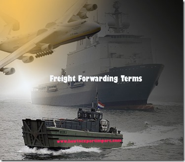Terms used in freight forwarding such as Multimodal Transport,Network Planning,Network Optimization,Neutral Body,Nonconformity etc