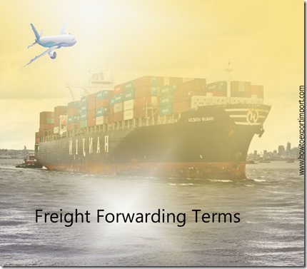 Terms used in freight forwarding such as insurance and freight,cabotage,currency adjustment factor ,cage code etc