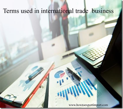 Terms used in international trade  business such as Forward contract,Forwarding agent,