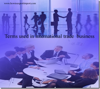 Terms used in international trade business such Freight all kinds,Freight release,fronting loans,