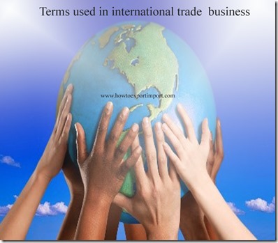 Terms used in international trade  business such as Sanitary Certificate,Sale-leaseback,Service contra