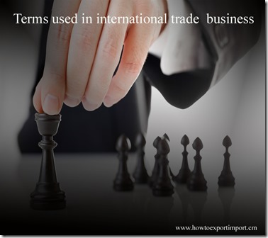 Terms used in international trade  business such as US Munitions List,Validated License,Validated Export License,Value date etc