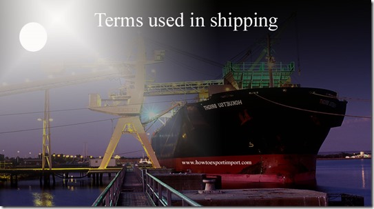 Terms used in shipping such as Economic Zones,Ecotourism,Export Enhancement Program,Extended Fund Facility etc