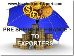 Packing credit finance to exporters