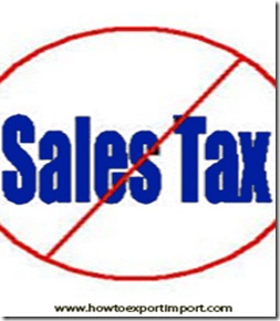 Is sales tax applicable on shipments effected under high sea sales