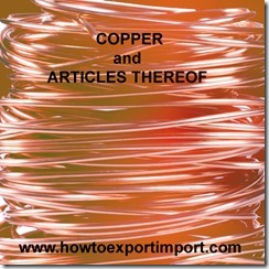 74 COPPER ARTICLES THEREOF