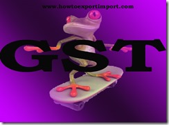 GST tariff for Supply of Tangible Goods services
