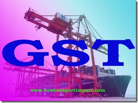 GST tariff for major ports Services