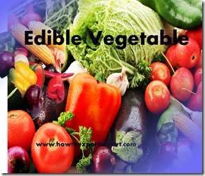 Edible Vegetables