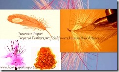 67 feather artificial flowers and human hair1