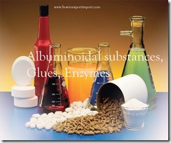 Aluminoidal substances,glues,enymes etc