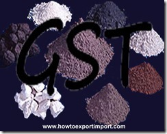Tariff of GST for sale of Salt, plastering materials, cement, lime etc.