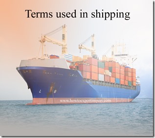 Terms used in shipping such as COMBINED SHIPS,COMBINATION VESSELS, COLLIER, Collection etc