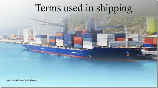 Terms used in shipping such as Receiver,Reciprocity ,Recourse,Reconsignment,Red Label etc