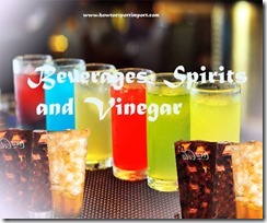 Beverages, Spirits and Vinegar