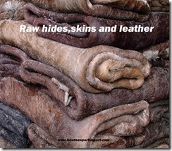 raw hides and skins and leather