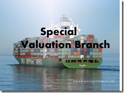 Special valuation branch