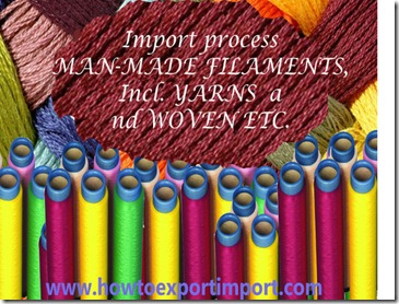 54 methods of MAN-MADE FILAMENTS, Incl. YARNS  and WOVEN ETC