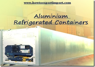 Aluminium refrigerated container